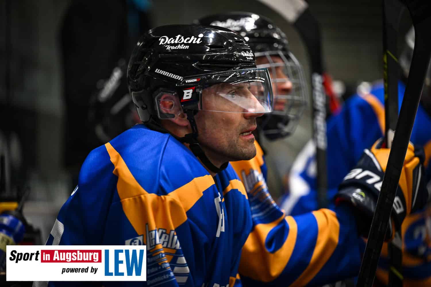 Eishockey Spieler vom ERC Monheim e.v. bei den Playoffs 2026 in Augsburg